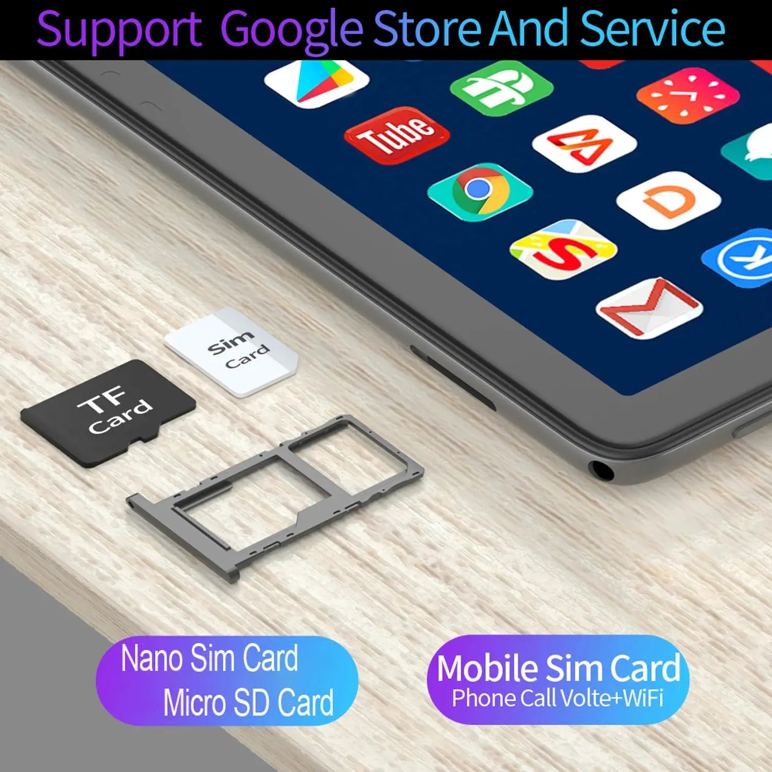 BDF Android 10.1 Inch Tablet Pc Google Play Octa Core Dual Cameras Dual SIM 3G Phone Call Tablets Bluetooth Wifi 4GB+ 64GB ROM - RY Shop m