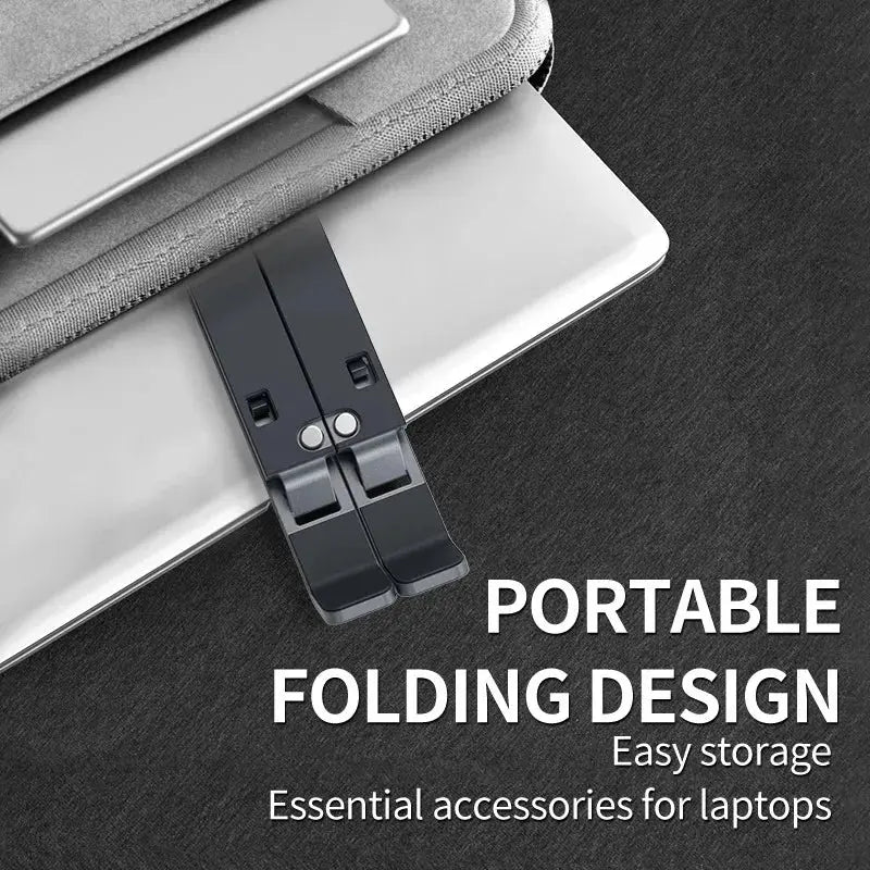 Foldable Laptop Stand Adjustable Portable Notebook Bracket Support Base Aluminum Alloy Holder For Macbook Laptop PC Accessories - RY Shop m