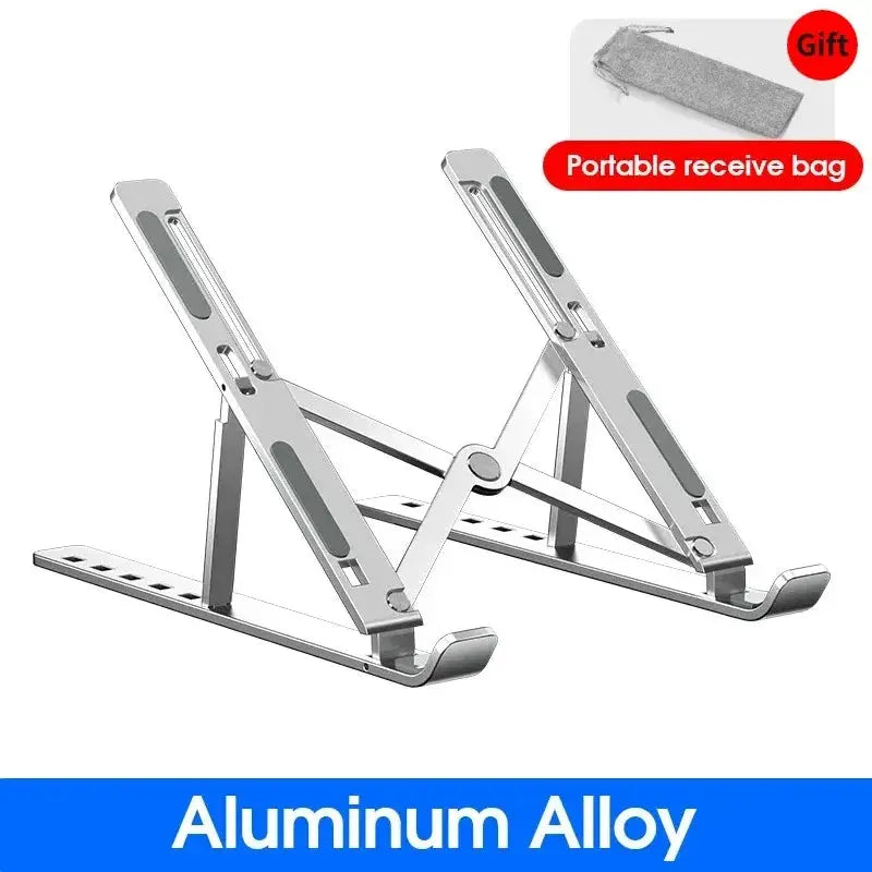 Foldable Laptop Stand Adjustable Portable Notebook Bracket Support Base Aluminum Alloy Holder For Macbook Laptop PC Accessories - RY Shop m