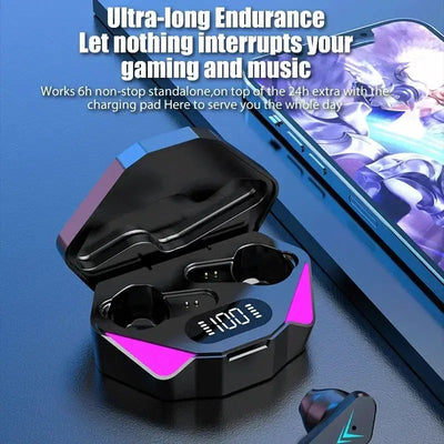 NEW AIR X15 Earphones Bluetooth Wireless Gamer Headphones 65ms Low Latency Earbuds fone Gamer Headset Gamer With Mic Handfree - RY Shop m