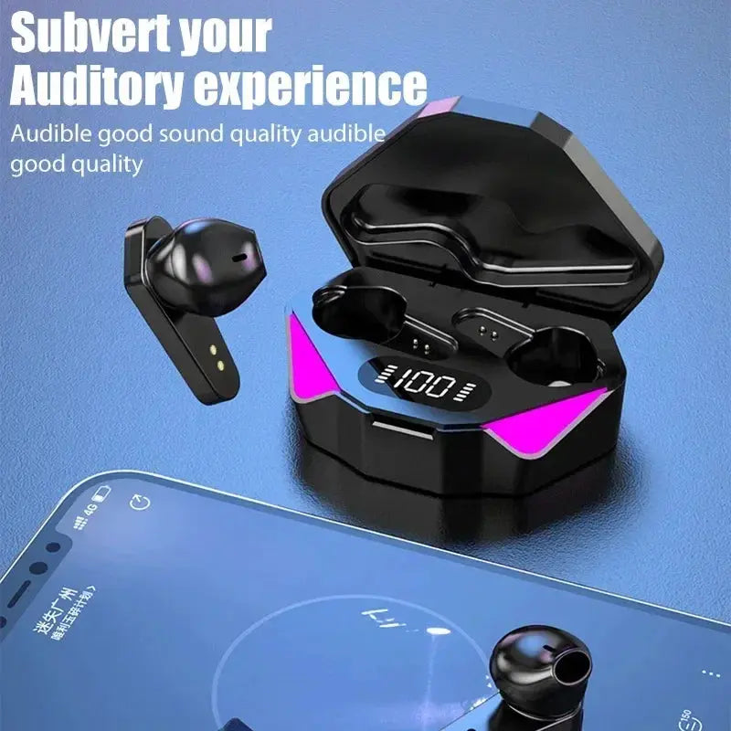 NEW AIR X15 Earphones Bluetooth Wireless Gamer Headphones 65ms Low Latency Earbuds fone Gamer Headset Gamer With Mic Handfree - RY Shop m