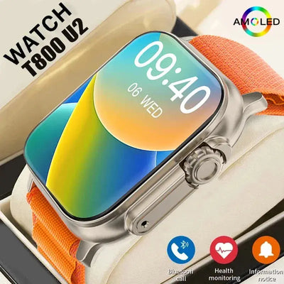 New Watch T800 U2 Smart Watch 49mm 2024 New NFC Men Women GPS Track Bluetooth Call BT Music Games Wireless Charging Smartwatch - RY Shop m