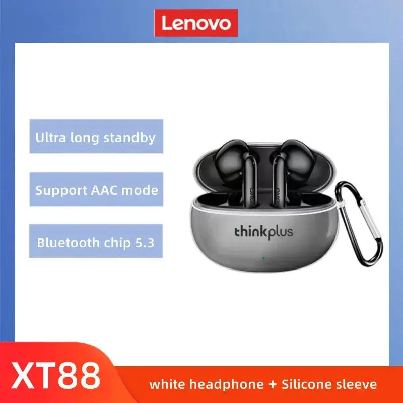 Original Lenovo XT88 Wireless Bluetooth Earbuds Hifi Music Earphone With Microphone Headphone Sport Waterproof Headset 2022 New - RY Shop m