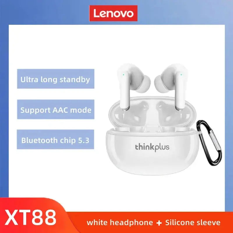 Original Lenovo XT88 Wireless Bluetooth Earbuds Hifi Music Earphone With Microphone Headphone Sport Waterproof Headset 2022 New - RY Shop m