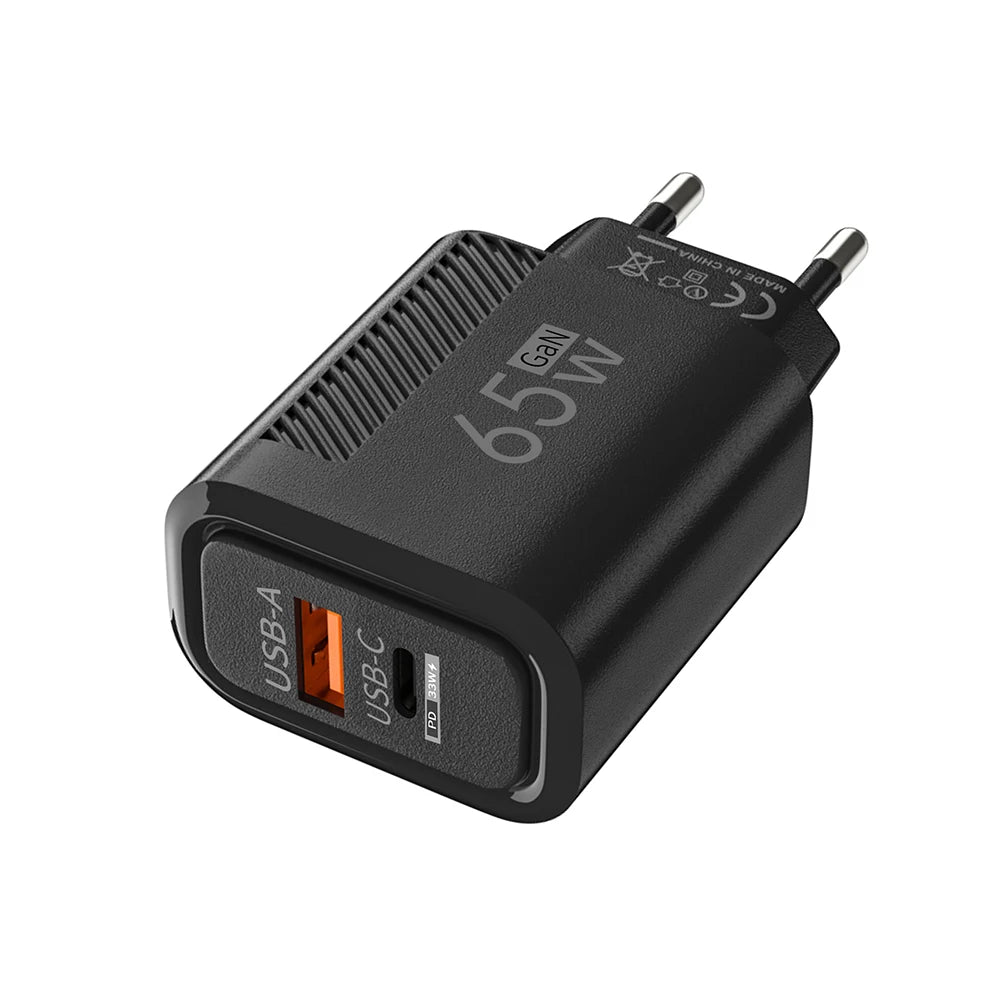 USB PD Charger 65W GaN Charger Plug PD Type C Fast Charging Phone Charger Adapter EU/US Plug for iPhone Samsung Phone Accessors