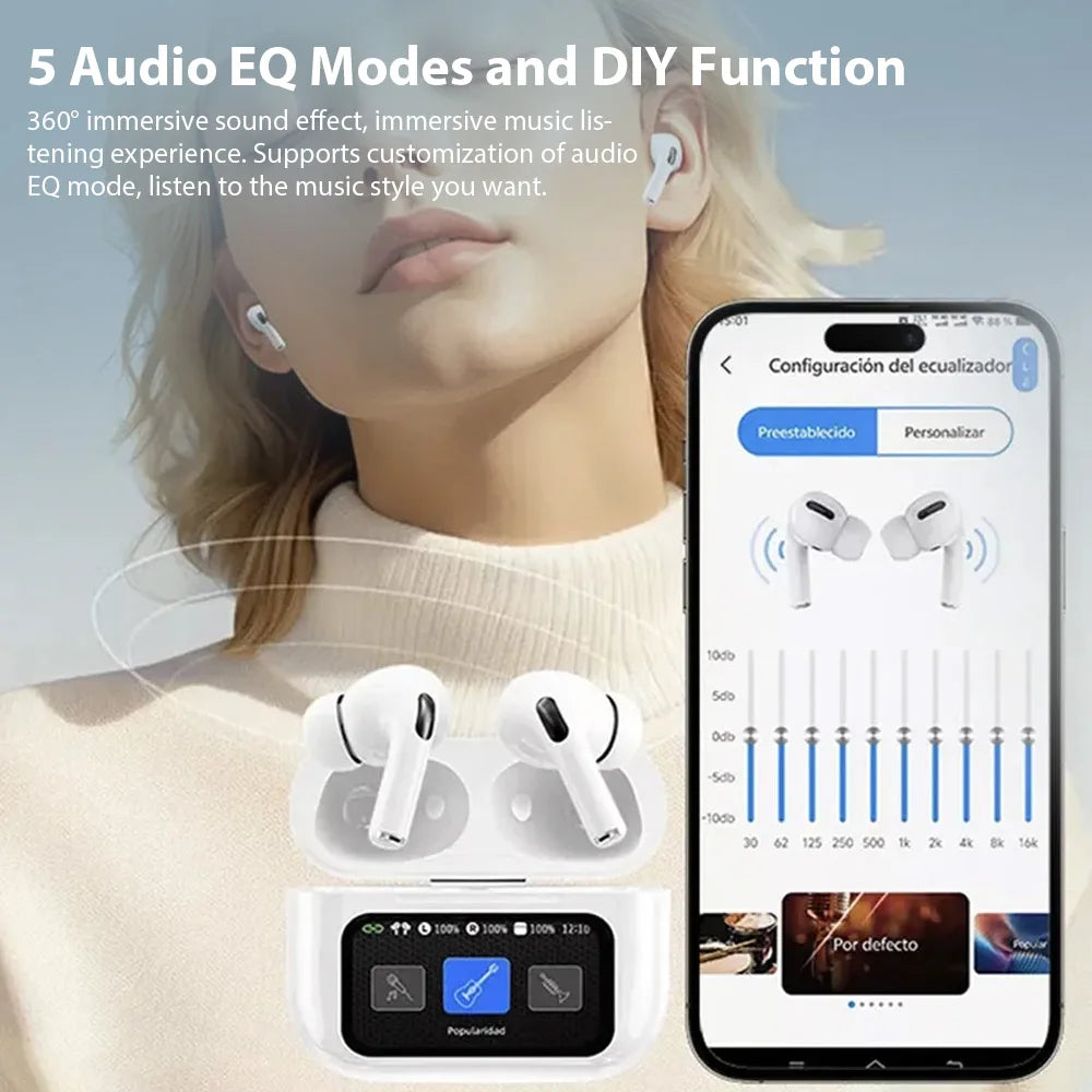 A9 Pro Wireless Bluetooth Earphone HiFi Stereo Headset Mic Noise Reduction Sport Earbuds For Xiaomi Lenovo iPhone Samsung Huawei