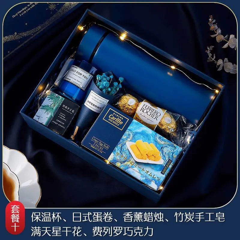 Best man souvenir female bridesmaid wedding wedding men's practical birthday full moon return gift business education banquet gift box