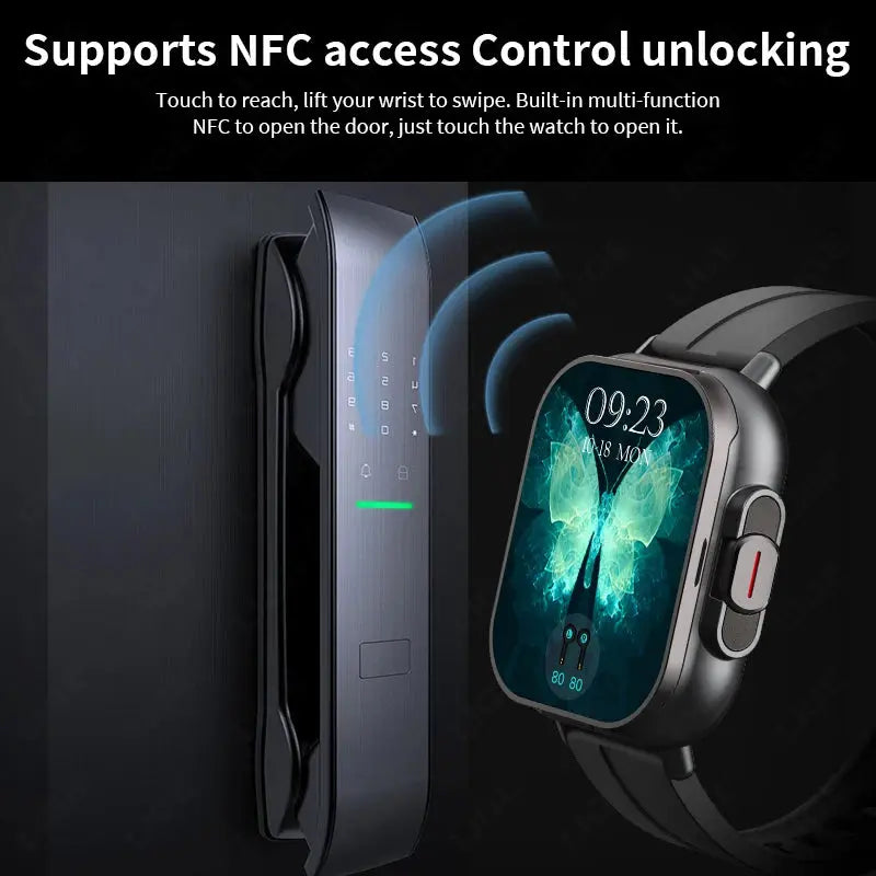 LIGE New 2 In 1 TWS Smart Watch With Earbuds Heart Rate NFC Bluetooth Call Music Play Sports Fitness Earphone Smartwatch Men - RY Shop m