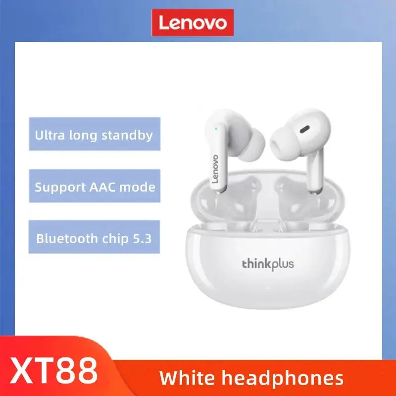 Original Lenovo XT88 Wireless Bluetooth Earbuds Hifi Music Earphone With Microphone Headphone Sport Waterproof Headset 2022 New - RY Shop m