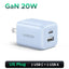 【US Plug】UGREEN 20W GaN Charger PD3.0 Mini USB C Phone Charger For iPhone 16 15 14 Pro Max Samsung S25 Xiaomi Tablet iPad Air RY Shop m