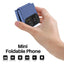 SERVO F15 Mini Small Foldable Mobile Phone GSM 2 SIM Card Rear Camera Blacklist Magic Voice Call Recording Speed Dial MP4 Torch