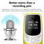 SERVO BM10 Mini Mobile Phone 2 SIM Card Bluetooth Earphone Voice Dialer Low Radiation Magic Voice Multi Language Small Cellphone