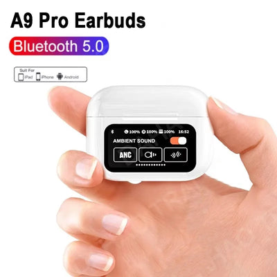 A9 Pro Wireless Bluetooth Earphone HiFi Stereo Headset Mic Noise Reduction Sport Earbuds For Xiaomi Lenovo iPhone Samsung Huawei