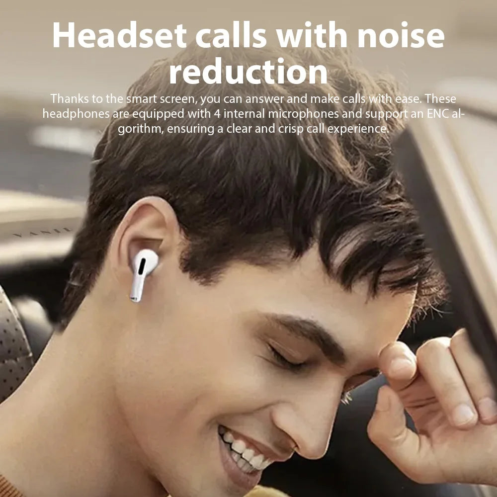 A9 Pro Wireless Bluetooth Earphone HiFi Stereo Headset Mic Noise Reduction Sport Earbuds For Xiaomi Lenovo iPhone Samsung Huawei