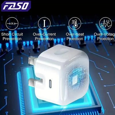 UK USB C Charger For iPhone 15 14 13 Pro QC3.0 Quick Charge PD 25W Type C Fast Charging Travel Wall Charger Power Adapter