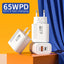 USB PD Charger 65W GaN Charger Plug PD Type C Fast Charging Phone Charger Adapter EU/US Plug for iPhone Samsung Phone Accessors