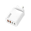 Total 120W 4 Port USB Type C Charger Fast Charging Data Cable USB Phone Charger Adapter for Samsung IPhone Xiaomi Wall Charger - RY Shop m