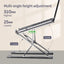 YYLM N8 Laptop Stand Aluminum for Macbook Adjustable Portable More Stabe Laptop Stand Cooling Stand Foldable Notebook Holder - RY Shop m